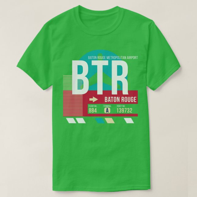 Märkre för paketering av BTR-flygplatskod T Shirt (Design framsida)