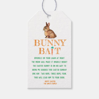 Märkre för påskhare Bait Gift Presentetikett