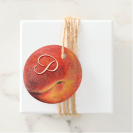 Märkre för persikopresenter gåvor etiketter