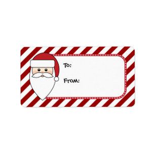 Märkre för Personalizable jultomtenjul Adressetikett