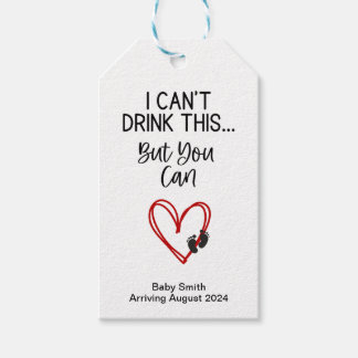 Märkre för Personlig för meddelande om Gravid Presentetikett