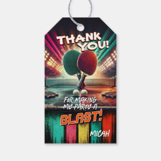 Märkre för Ping Pong-partiförmån Presentetikett