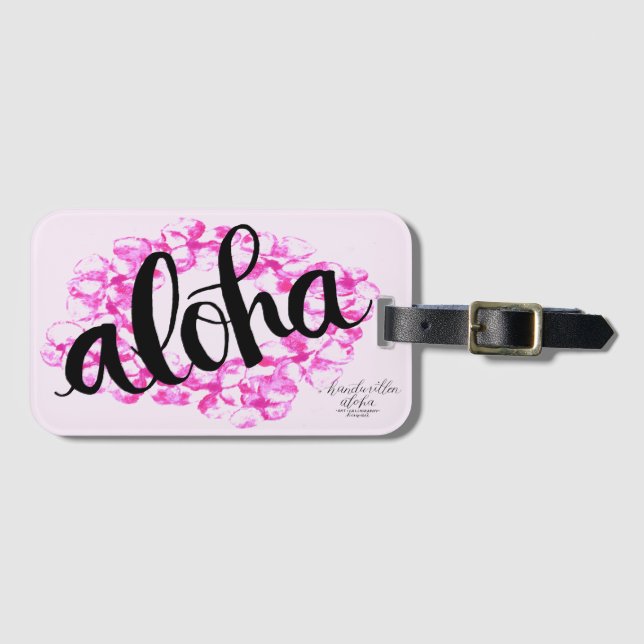 Märkre för PlumeriaLeiAloha bagage Bagagebricka (Framsida horisontal)