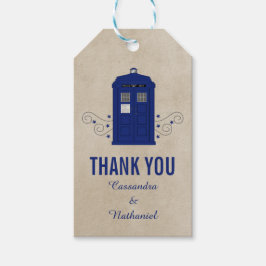 Märkre för polislådan Bröllop Gift v6 Presentetikett