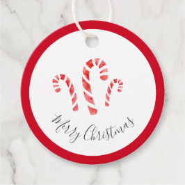 Märkre för Polkagrisar med vattenfärg Gåvor Etiketter