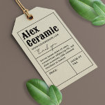 Märkre för Prisa tilläggsprodukter för vintage Ret Presentetikett<br><div class="desc">Minimalistisk,  typografisk vintage för prisa häng-märkre för personligens affärsprodukt. Markera Redigera med Design Verktyg om du vill anpassa det ytterligare. *rekommenderas att du redigerar med datorn</div>
