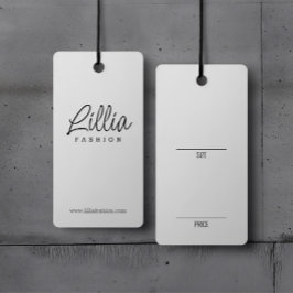 Märkre för Prist kort med enkel vit Visning