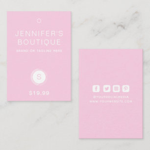 Märkre för Rosa för små företag - vit Märkre