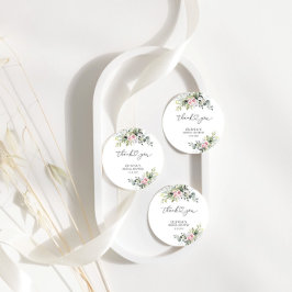 Märkre för Rosa Greenery Möhippa Gift Gåvor Etiketter