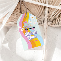 Märkre för rullskridskor Retro Rainbow Birthday Gi