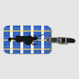 Märkre för säckpipeblåsareTartanbagage Bagagebricka