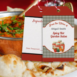 Märkre för salsa Gift-kök Presentetikett