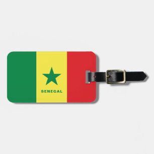 Märkre för Senegal flaggabagage Bagagebricka