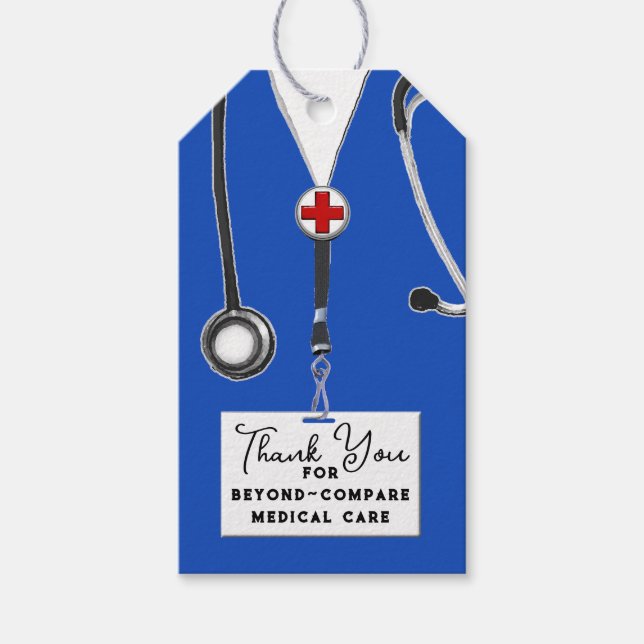 Märkre för sjukavskrivning presentetikett (Framsidan)