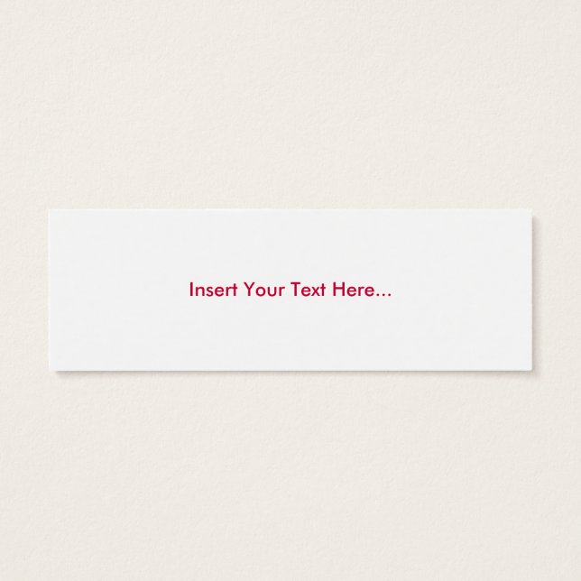 Märkre för skript litet visitkort (Baksidan)