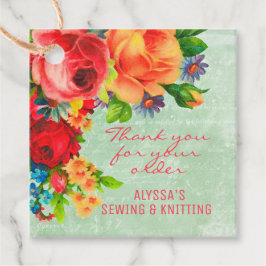 Märkre för små Blommigtar Gåvor Etiketter