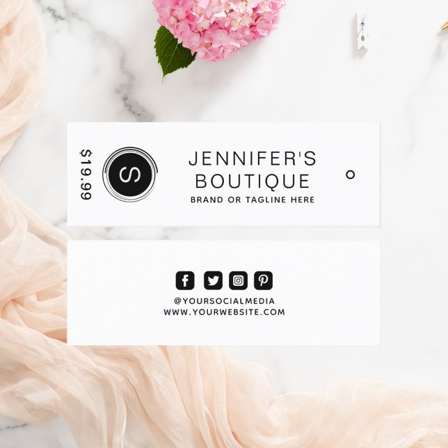 Märkre för små företag, svart vit (Skapare uppladdad)