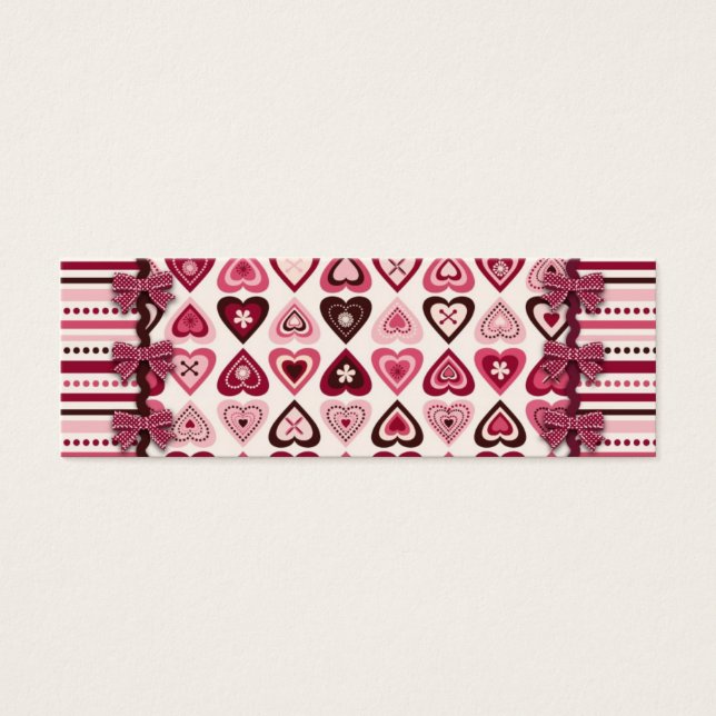 Märkre för Smala för hörarkonfiguration Litet Visitkort (Framsidan)