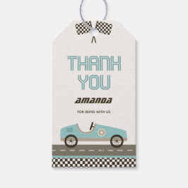 Märkre för snabbbilsskjut Tack för tävla Presentetikett