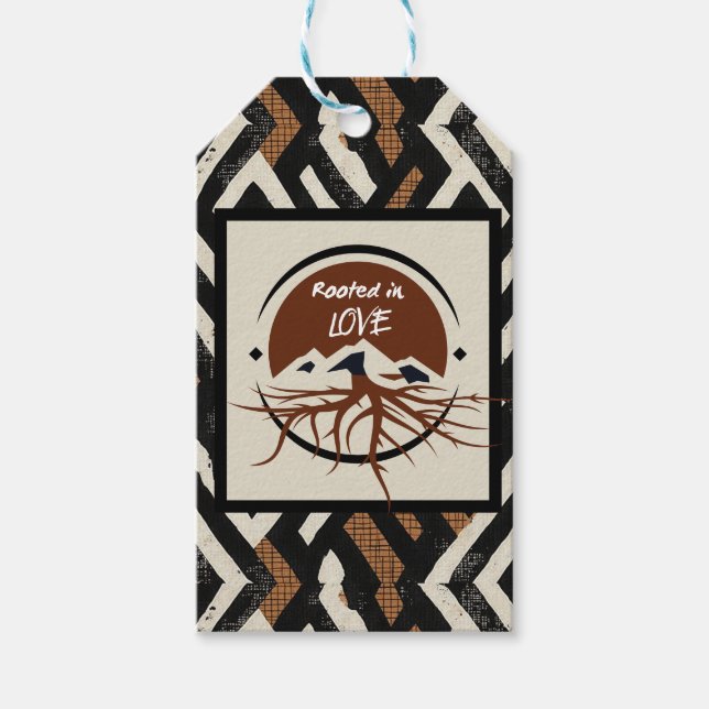 Märkre för sofistikerad lyx i Afrika-Västindien Presentetikett (Framsidan)