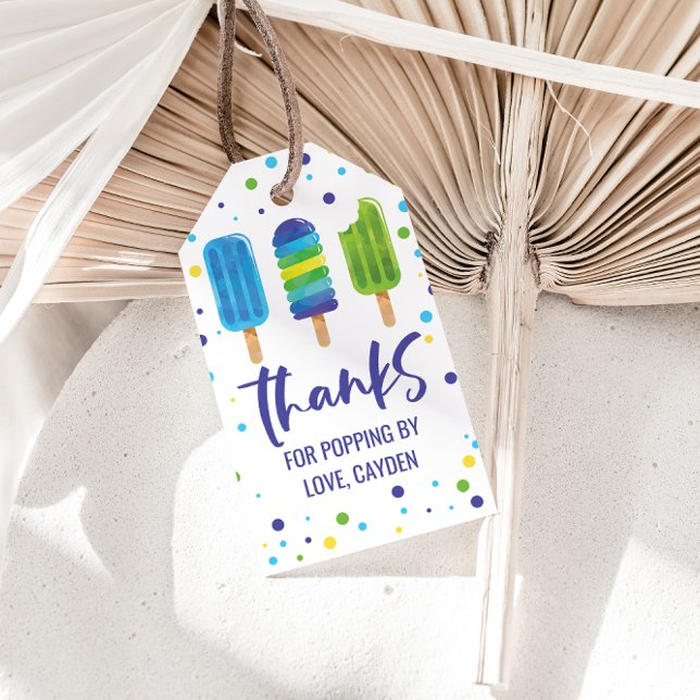 Märkre för sommarfödelsedagsgåva presentetikett (Skapare uppladdad)