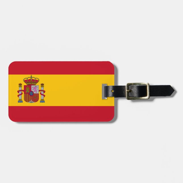 Märkre för Spanien flaggabagage Bagagebricka (Horisontell Framsida)