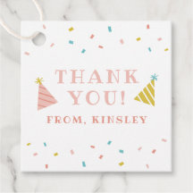 Märkre för Sprinkles barns födelsedag-fest