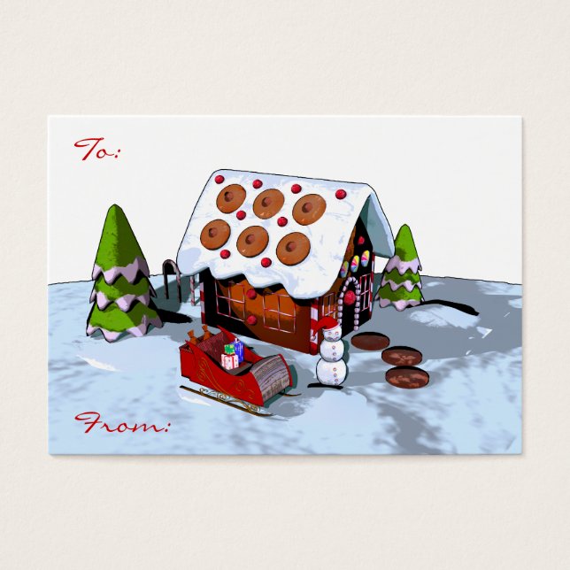 Märkre för storbröd julklapp visitkort (Framsidan)