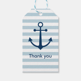 Märkre för strimlade ankarpresenter presentetikett