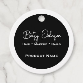 Märkre för svartvit elegant gåvor etiketter