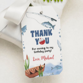 Märkre för Tack av fiskets Födelsedagsfest Presentetikett