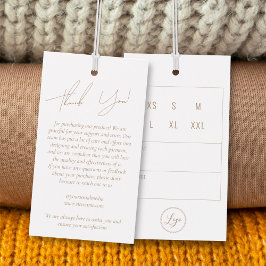 Märkre för Tack av företagskläder med Logotyp Visitkort