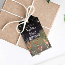 Märkre för Tack av skuvött skogsland, babykläder Presentetikett