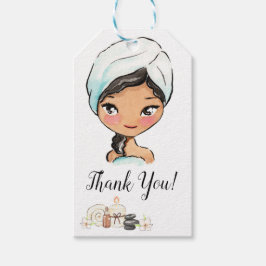 Märkre för Tack av spa-dag Presentetikett