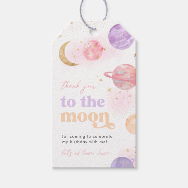 Märkre för Tack för flickrum Presentetikett (Framsidan)