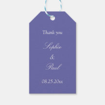Märkre för Tack Gift-förmånen Lavender Wedding