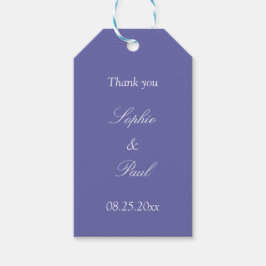 Märkre för Tack Gift-förmånen Lavender Wedding Presentetikett