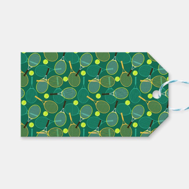 Märkre för tennis-presenter presentetikett (Framsidan (Horisontell))