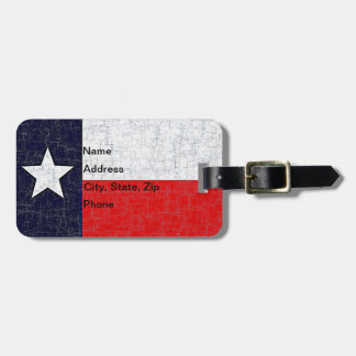 Märkre för TEXAS STATLIG FLAGGAbagage Bagagebricka