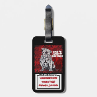 Märkre för tjurhundbagage bagagebricka