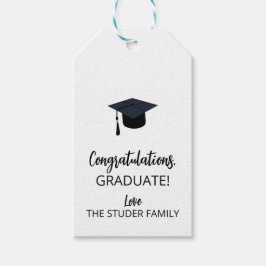 MÄRKRE för tryckta gåvor från studenten, studenten Presentetikett