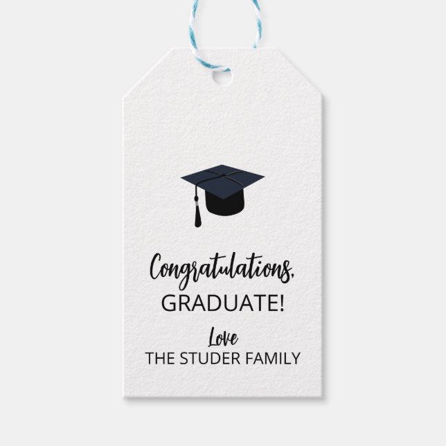 MÄRKRE för tryckta gåvor från studenten, studenten Presentetikett (Framsidan)