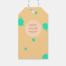 Märkre för turkospresentation för blommigt i greki presentetikett