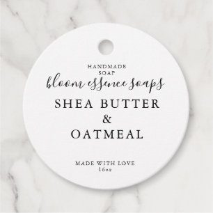 Märkre för tvål gåvor etiketter