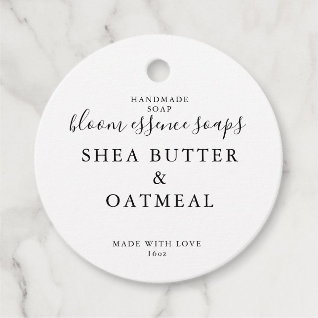 Märkre för tvål gåvor etiketter (Framsida)