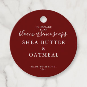 Märkre för tvål gåvor etiketter