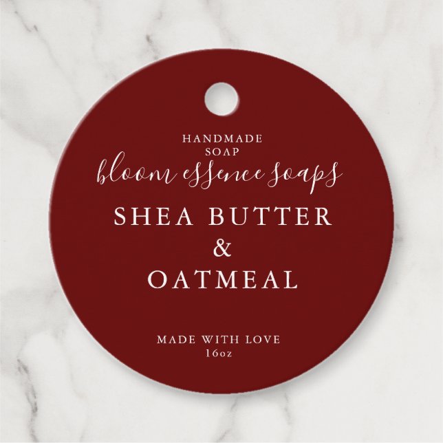 Märkre för tvål gåvor etiketter (Framsida)