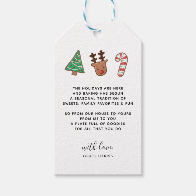 Märkre för utlämning av färdiga Helgdag Presentetikett (Framsidan)