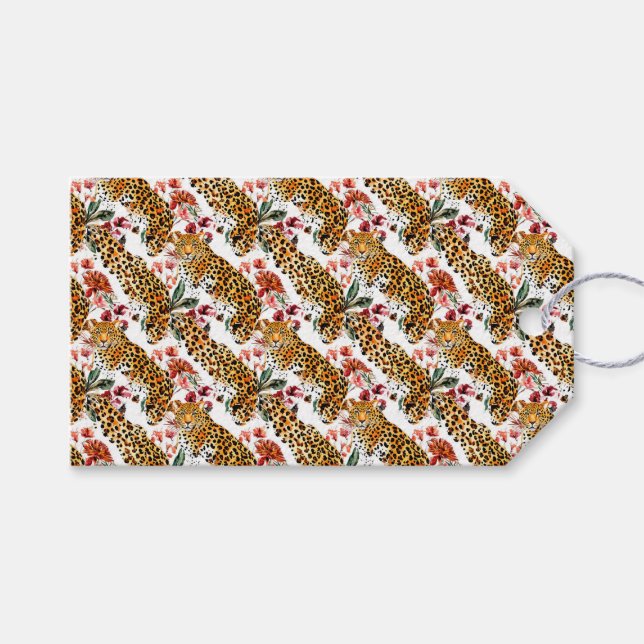 Märkre för utskrift av chic Leopard - Snyggt och T Presentetikett (Framsidan (Horisontell))