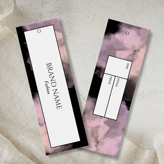 Märkre för vattenfärgsförslutning | Svart Litet Visitkort (Skapare uppladdad)